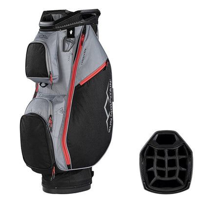 Sun Mountain ForeRunner 14-Way Cart Golf Bag - Black/Nickel/Red