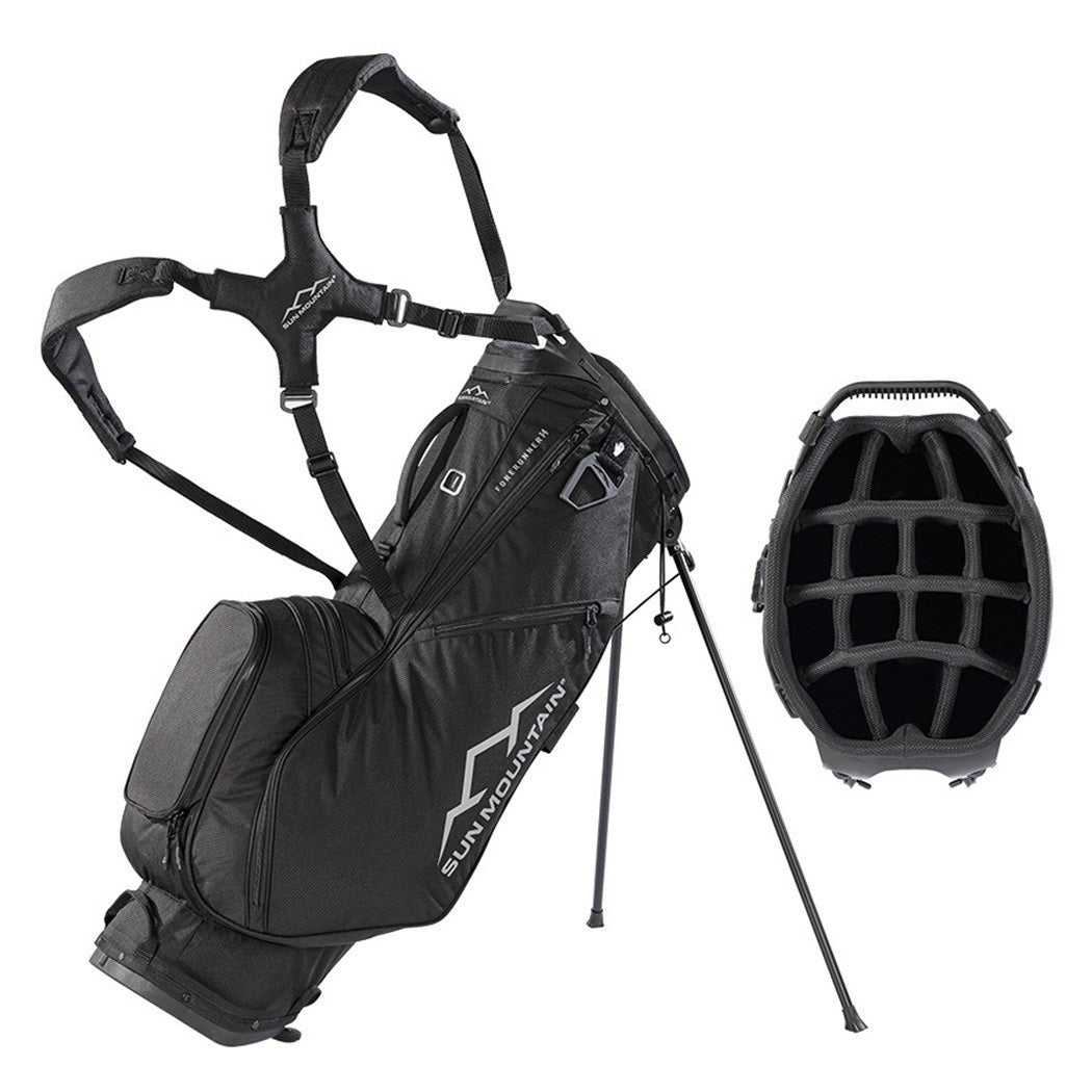Sun Mountain ForeRunner 14-Way Carry Stand Golf Bag - Black