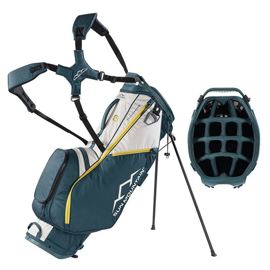 Sun Mountain ForeRunner 14-Way Carry Stand Golf Bag - Black/Pond/Sand