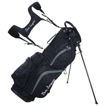 Ben Sayers DLX Stand/Carry Golf Bag - G7004 Black/Grey