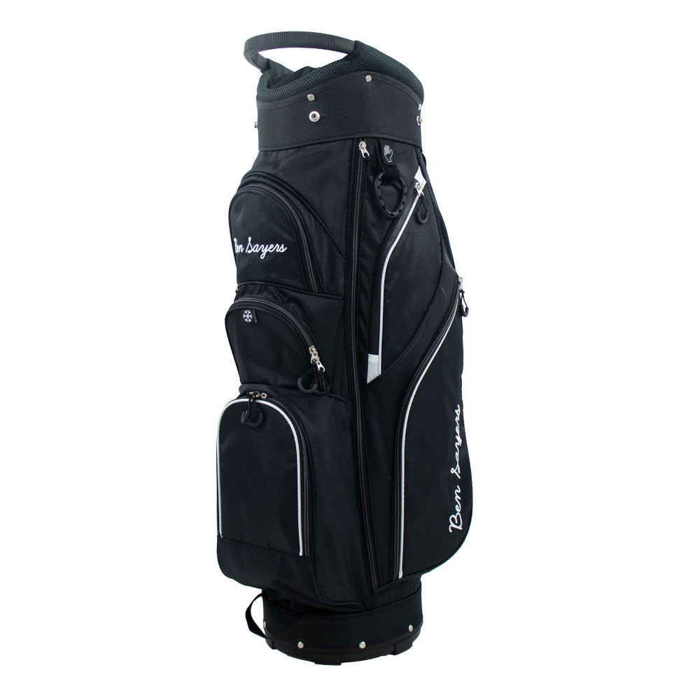Ben Sayers DLX Cart/Trolley Golf Bag - G7009 Black/White