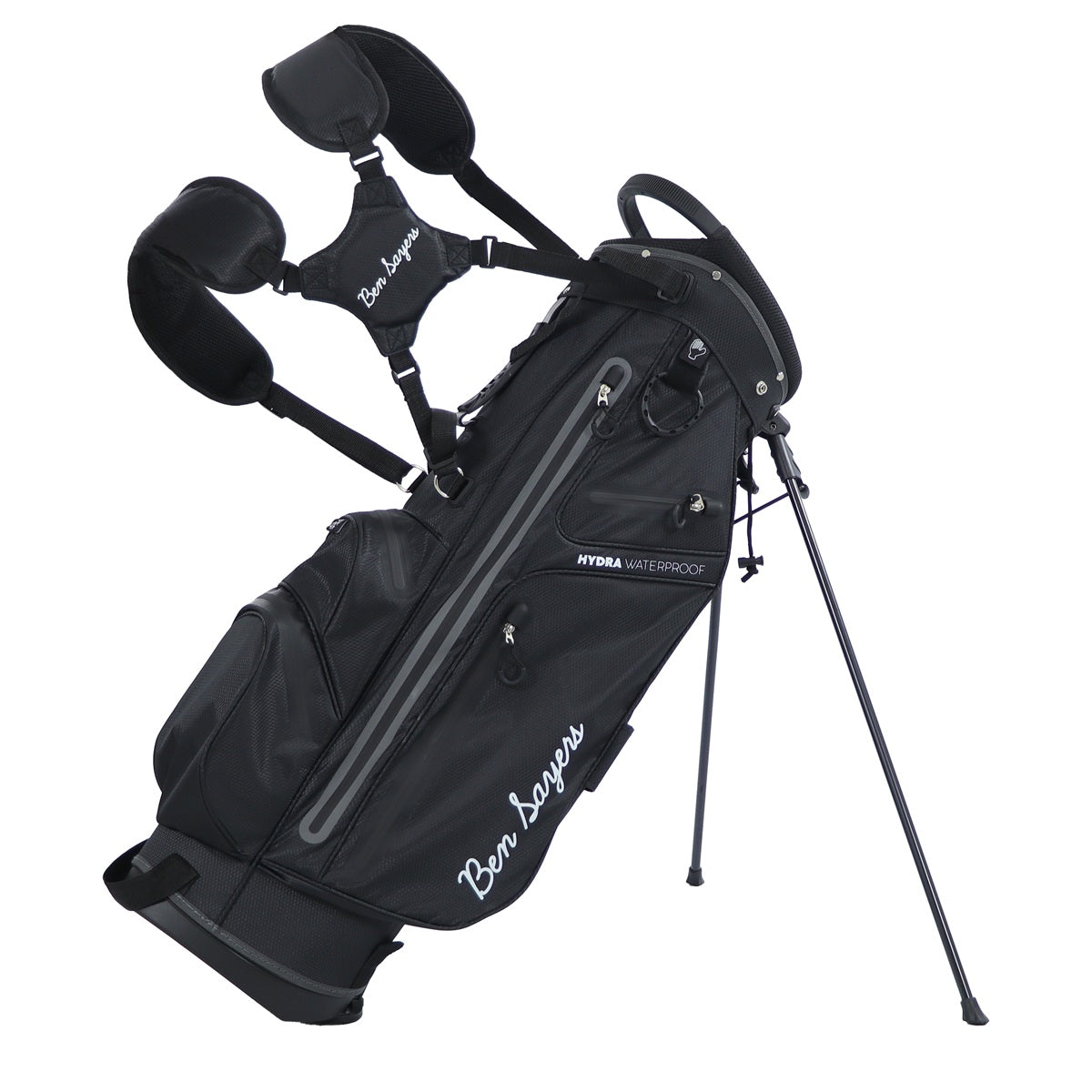 Ben Sayers Hydra Pro Stand Golf Bag - G7013 Black/Grey