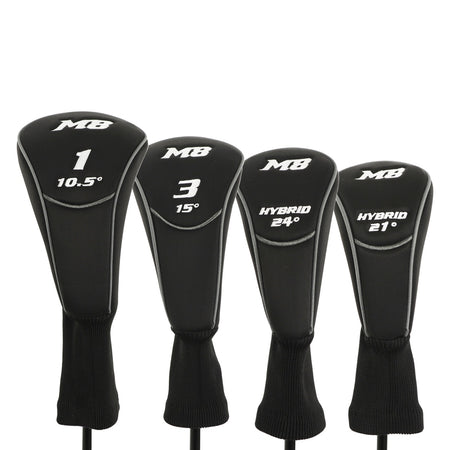 Ben Sayers 2025 Package Set M8 Mens Golf Clubs & Cart Bag - 1 Inch Longer - headcovers