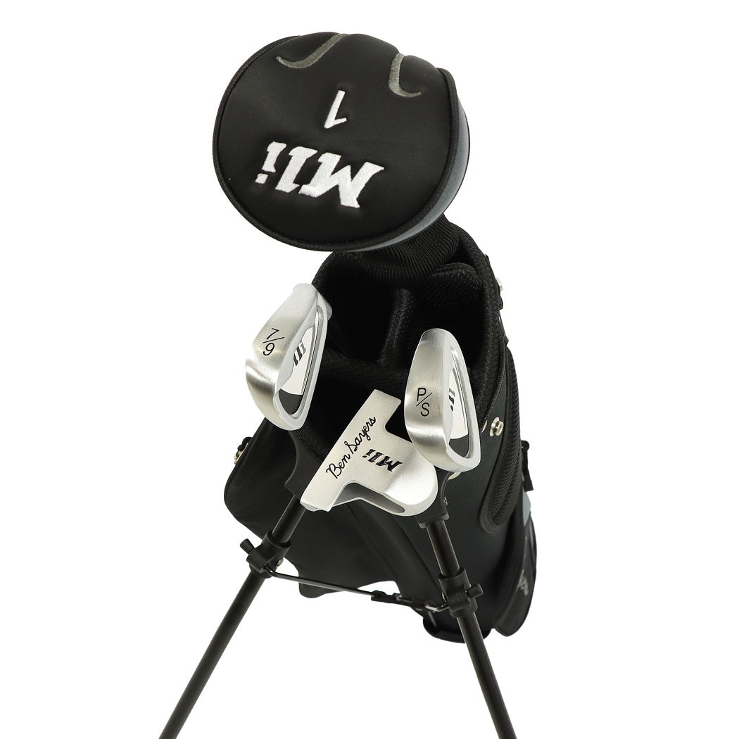 Ben Sayers M1i Junior clubs - 9-11 Years - Black/Grey 2025, with driver headcover