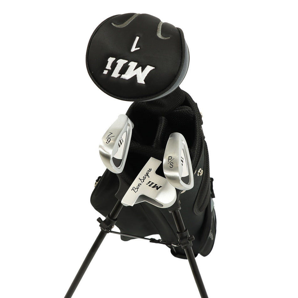 Ben Sayers M1i Junior clubs - 9-11 Years - Black/Grey 2025, with driver headcover