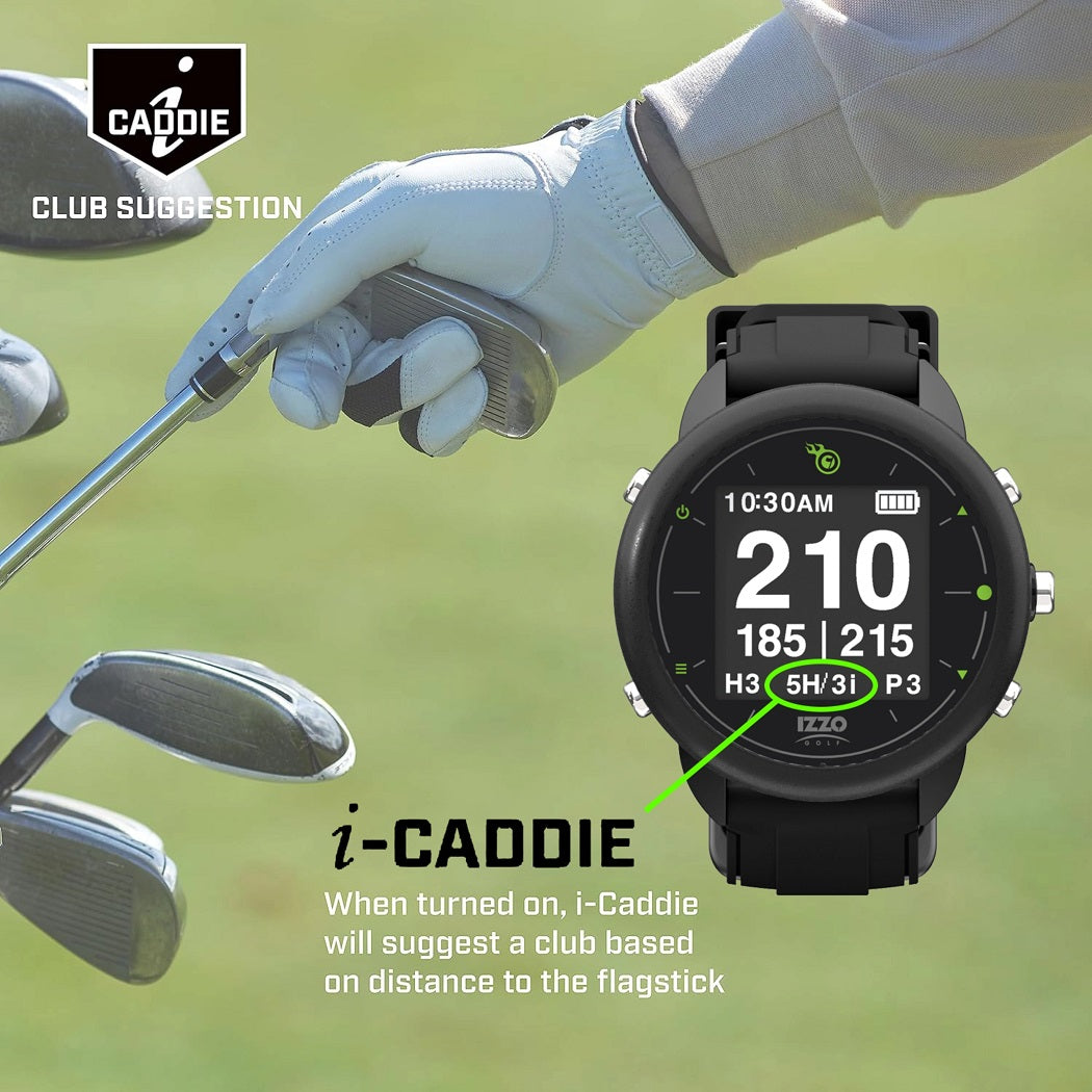 IZZO Swami GPS Golf Watch - screen view