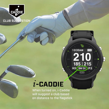 IZZO Swami GPS Golf Watch - screen view