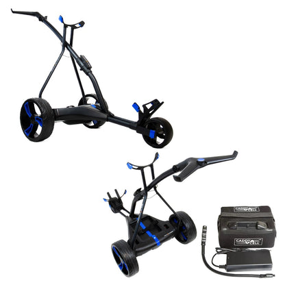 Golfstream GX1 Electric Golf Trolley - Black/Blue - battery