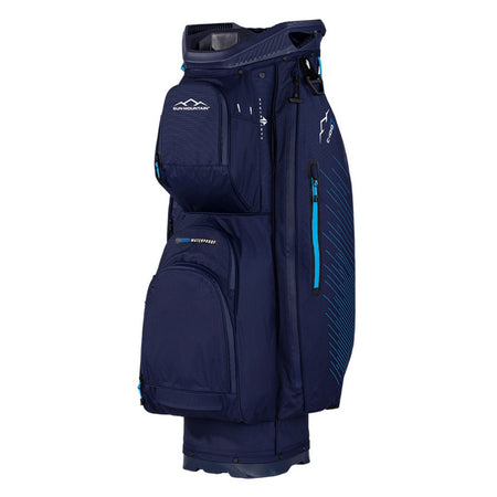 Sun Mountain H2NO C-100 Waterproof 14-Way Trolley Golf Bag - Navy/Ice Blue