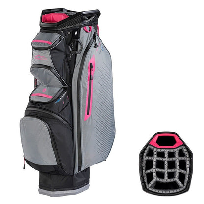 Sun Mountain H2NO C-130 Cart/Trolley Bag 14-Way - Black/Nickel/Pink