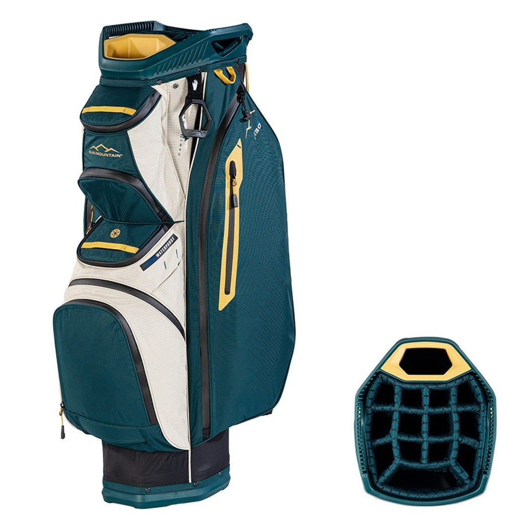 Sun Mountain H2NO C-130 Cart/Trolley Bag 14-Way - Black/Pond/Sand