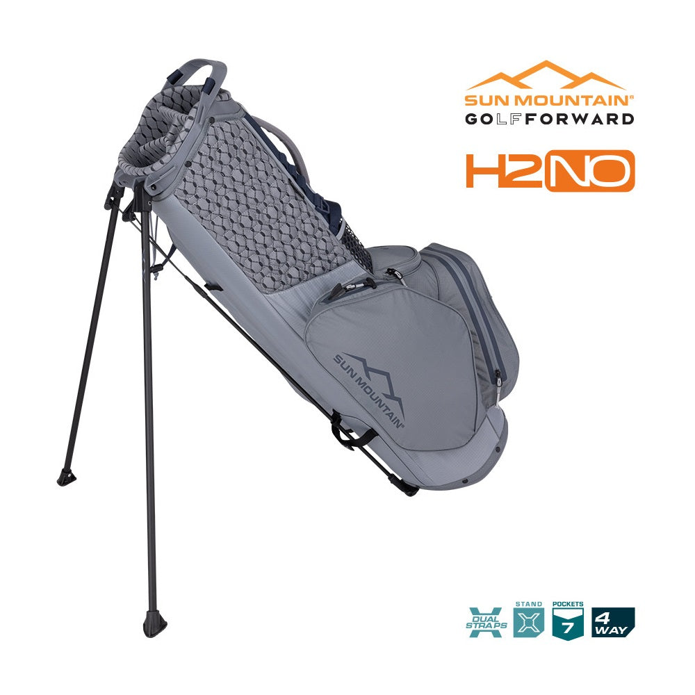 Sun Mountain H2NO Lite Speed 4-Way Stand Bag - Cadet/Nickel - stand legs and pockets