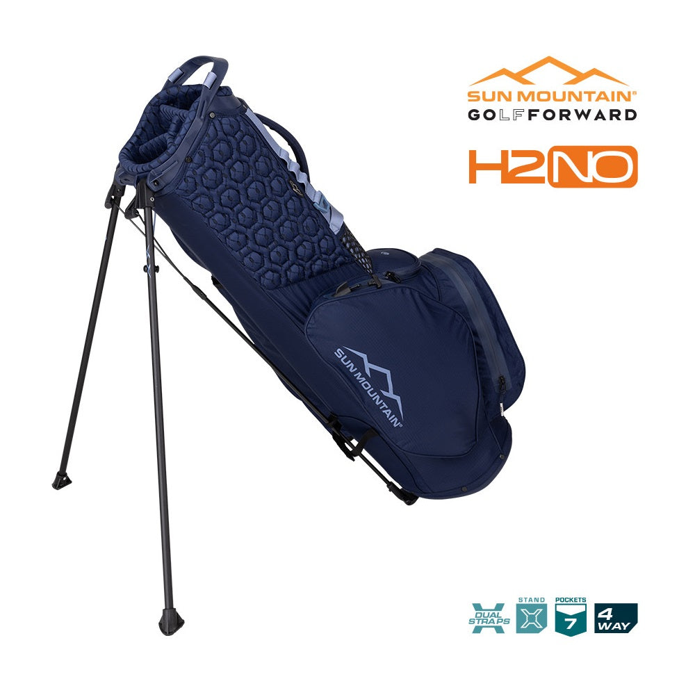 Sun Mountain H2NO Lite Speed 4-Way Stand Bag - Navy/Trident - stand legs and pockets