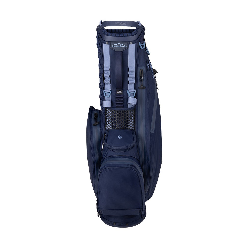 Sun Mountain H2NO Lite Speed 4-Way Stand Bag - Navy/Trident - storage pockets