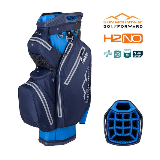 Sun Mountain H2NO Staff Cart Golf Bag - Blue/Navy
