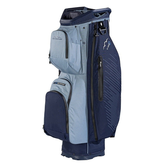 Sun Mountain H2NO C-100 Waterproof 14-Way Trolley Golf Bag - Navy/Ash/Powder