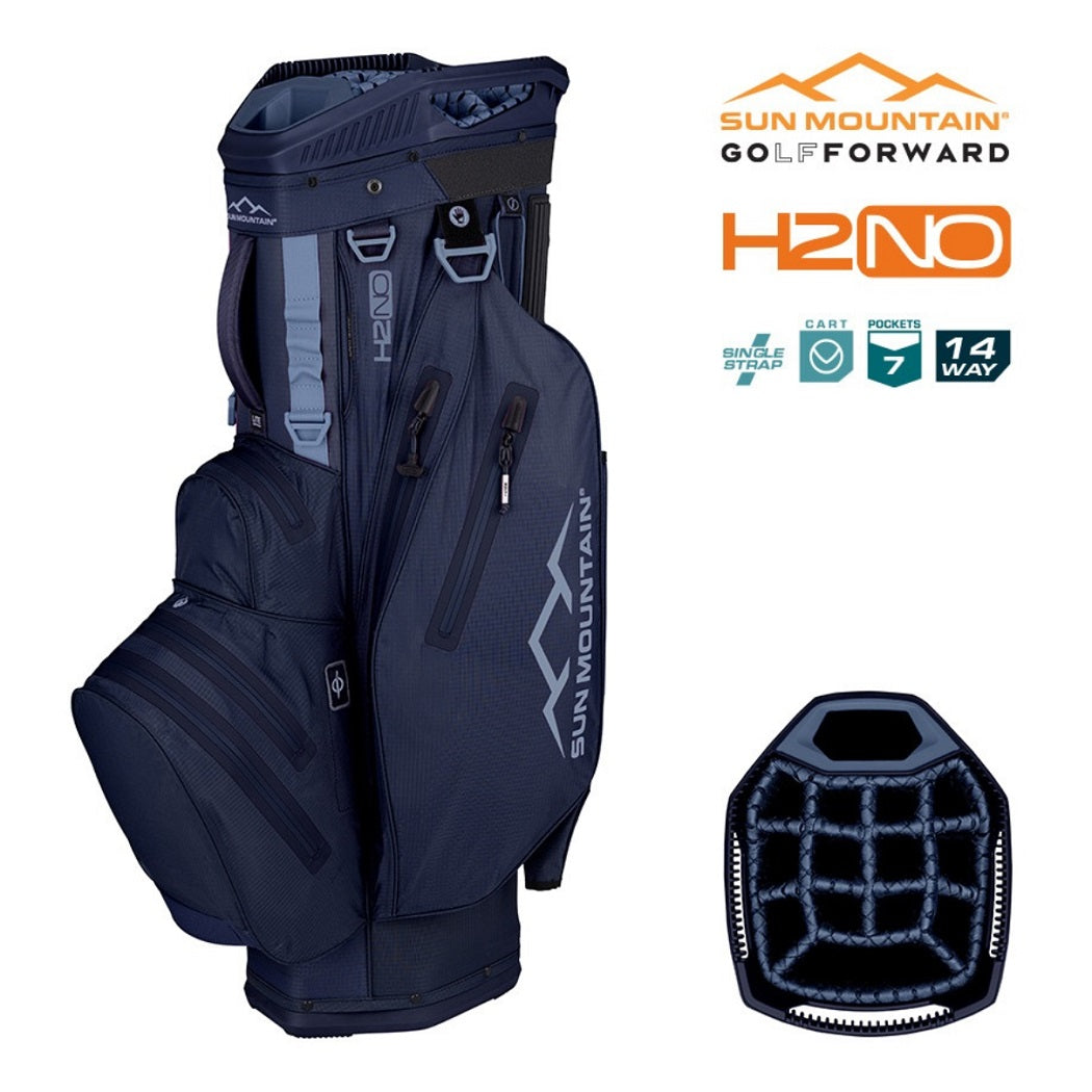 Sun Mountain H2NO Lite Cart Golf Bag - Navy/Trident - features