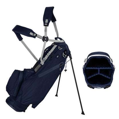 Sun Mountain H2NO LiteSpeed Waterproof 4-Way Stand Bag (No Logo) - Navy - with 4-way divider