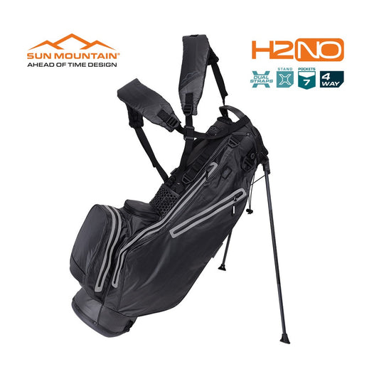 Sun Mountain H2NO Lite Speed Carry Stand Bag - No Logo - Black