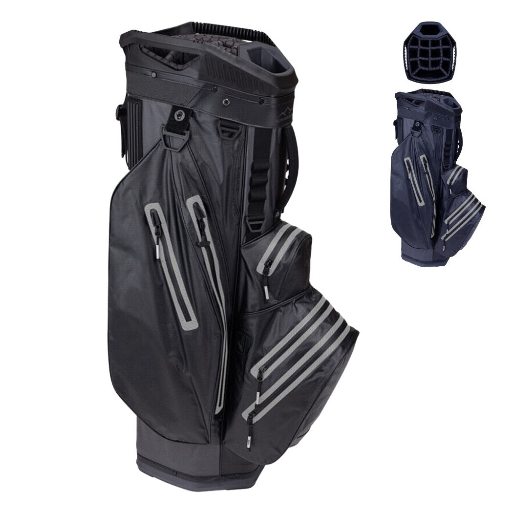Sun Mountain H2NO Lite Waterproof Golf Cart Bag - No Logo - Black and Navy