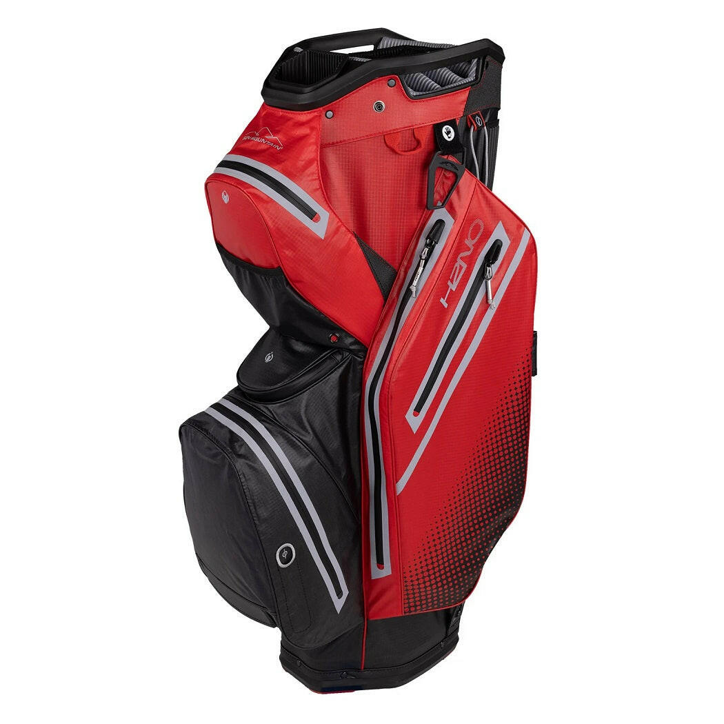 Sun Mountain 2023 H2NO Staff Waterproof Golf Cart Bag - black red cadet