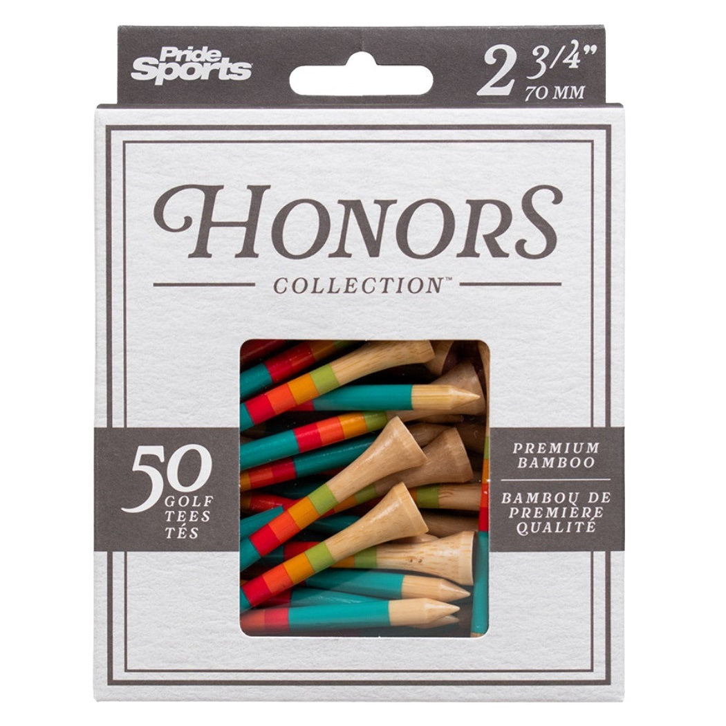 Pride Sports Honors Collection - 70mm Bamboo Golf Tees - Sunrise Gradient 