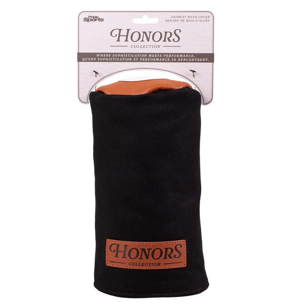Pride Sports Honors Collection Canvas Golf Headcovers - Barrel Fairway Black