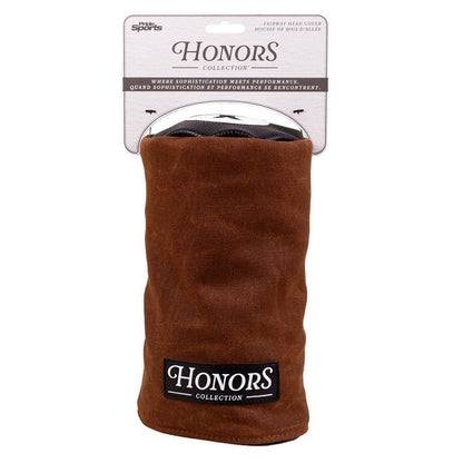 Pride Sports Honors Collection Canvas Golf Headcovers - Barrel Fairway Brown