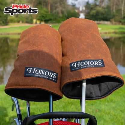 Pride Sports Honors Collection Canvas Golf Headcovers - Barrel Fairway Brown - lifestyle image