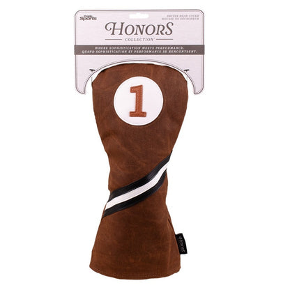 Pride Sports Honors Collection Canvas Golf Headcovers - Traditional Driver Brown