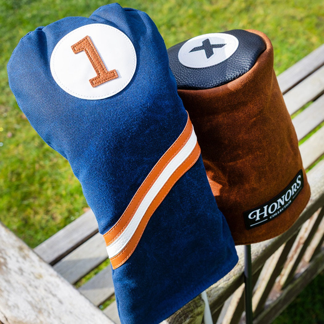 Pride Sports Honors Collection Canvas Golf Headcovers - Traditional Driver Navy - lifestyle image