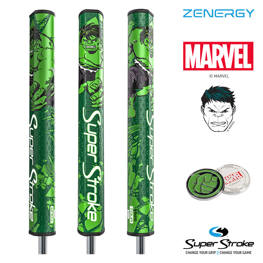 SuperStroke Golf Putter Grip - Marvel Super Hero - Tour 2.0 Grip - Hulk