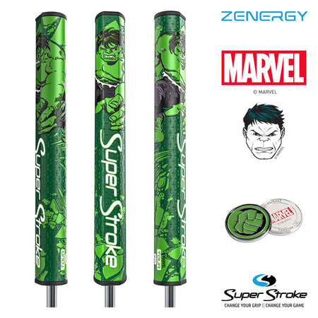 SuperStroke Golf Putter Grip - Marvel Super Hero - Tour 2.0 Grip - Hulk