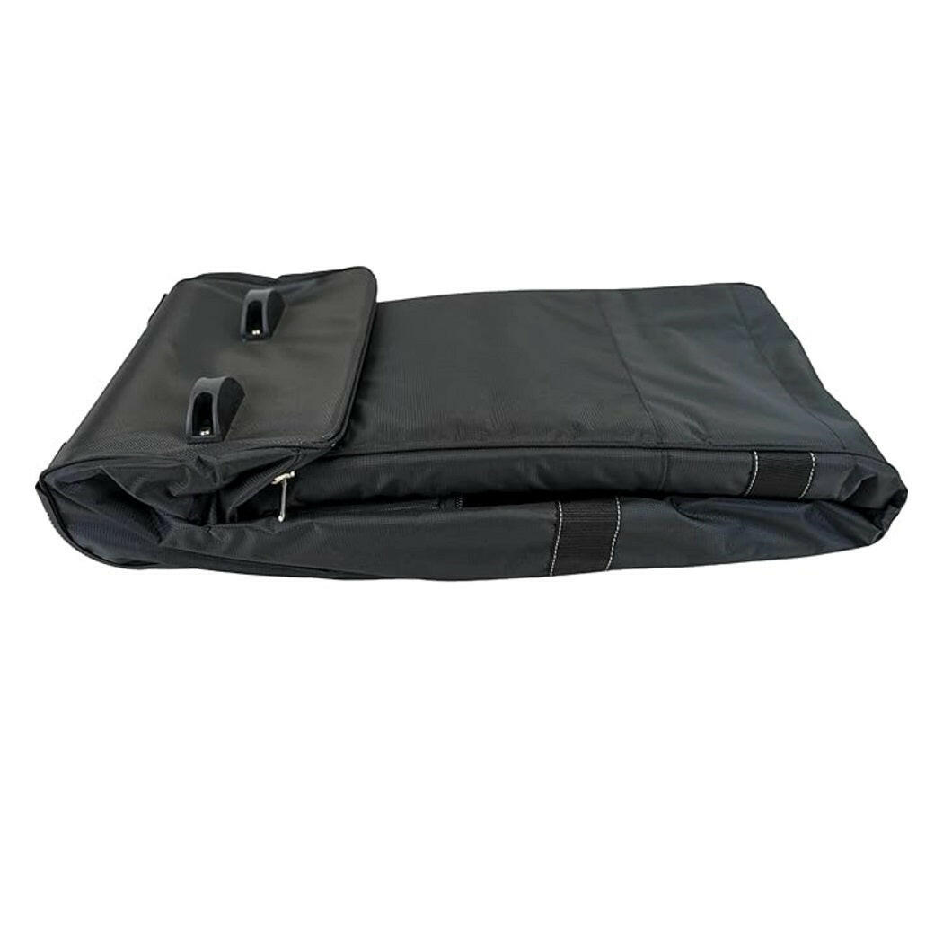 IZZO Golf Deluxe Travel Cover folded flat - Black White