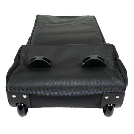 IZZO Golf Deluxe Travel Cover view of wheels - Black White