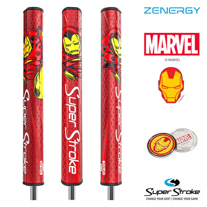 SuperStroke Golf Putter Grip - Marvel Super Hero - Tour 2.0 + Ball Marker