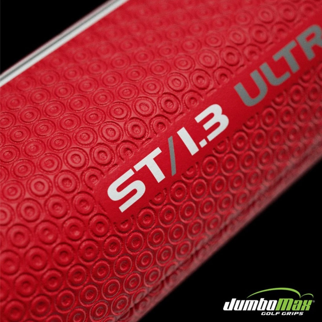 JumboMax ST1.3 Putter Grip - Red/Black - grip texture