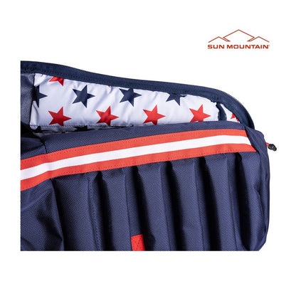 Sun Mountain Kube Golf Travel Cover - Navy/White/Red - protective padding