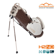 Sun Mountain H2NO Lite Speed Waterproof Golf Carry Stand Bag Java Beach Taupe