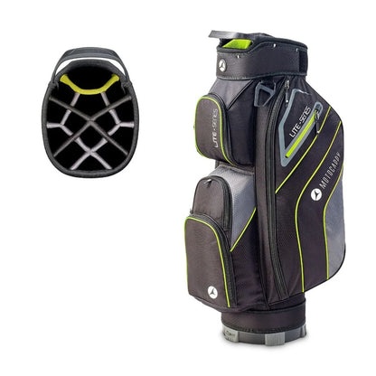 Motocaddy Lite Series 2026 golf trolley bag with 14-way divider Black/Lime