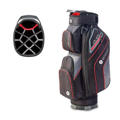 Motocaddy Lite Series 2026 golf trolley bag with 14-way divider Black/Red