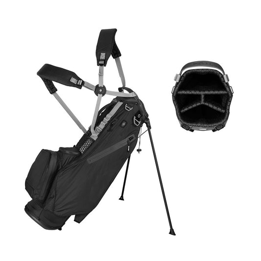 Sun Mountain H2NO LiteSpeed Waterproof 4-Way Stand Bag (No Logo) - Black