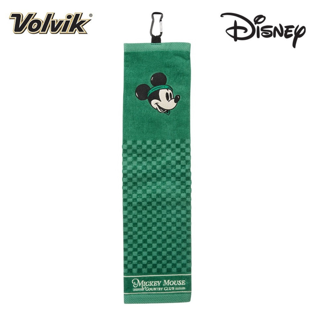 Volvik Disney Mickey Mouse Country Club Golf Towel - Licensed - Green