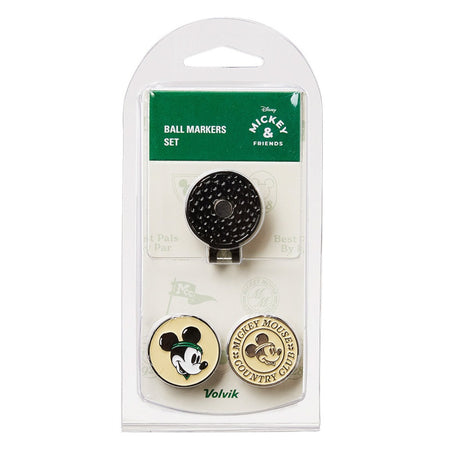 Volvik Disney Mickey Mouse Hat Clip & 2 Magnetic Golf Ball Markers