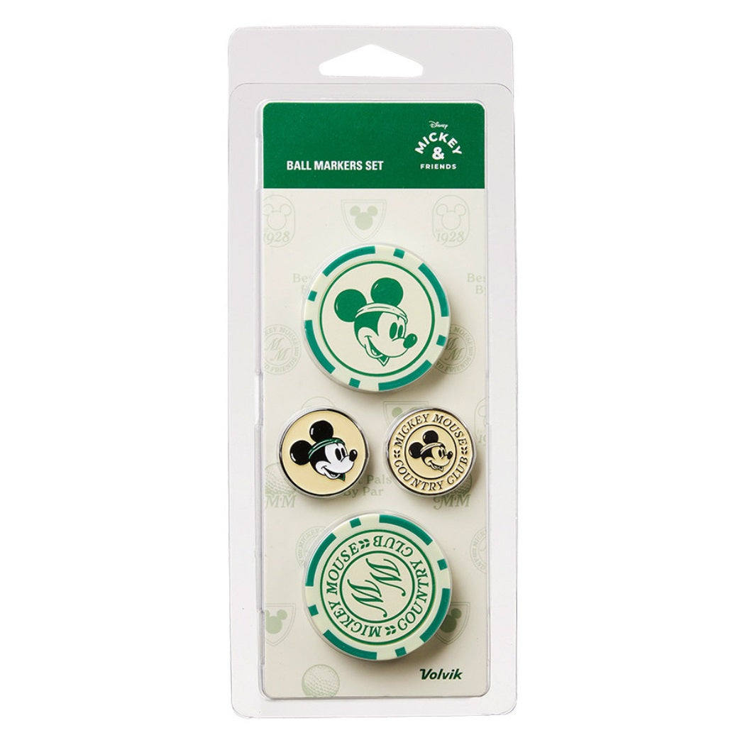 Volvik Disney Mickey Mouse Golf Ball Marker Gift Set – 4 Pack