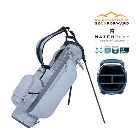 Sun Mountain Matchplay 4-Way Carry/Stand Bag - Fog - with features