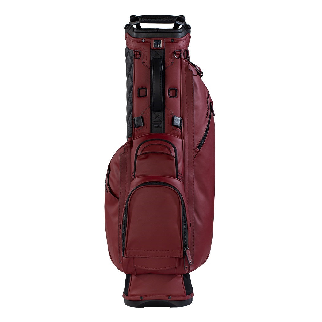 Sun Mountain Matchplay 4-Way Duravinyl Stand/Carry Golf Bag – Merlot - zipped pockets