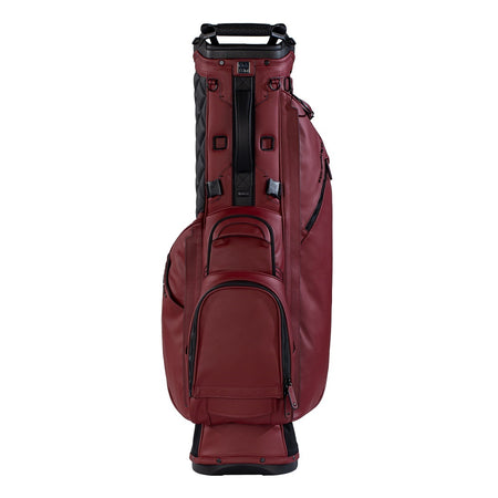 Sun Mountain Matchplay 4-Way Duravinyl Stand/Carry Golf Bag – Merlot - zipped pockets