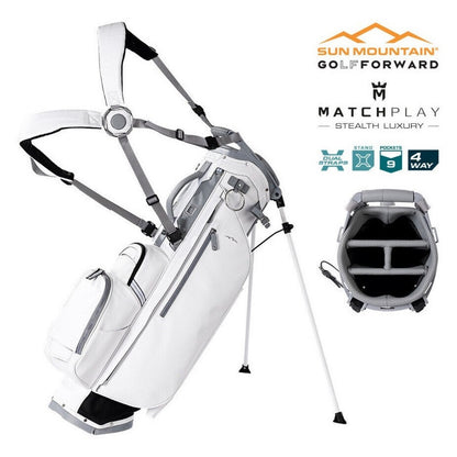 Sun Mountain Matchplay 4-Way Carry/Stand Bag - White - features