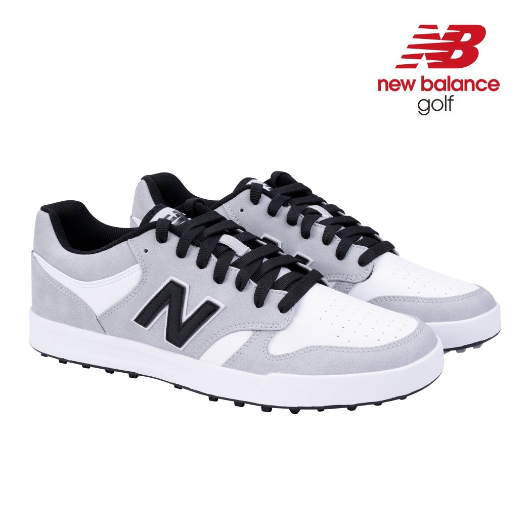 New Balance Men`s 480 SL Spikeless Golf Shoes - Light Grey - front view